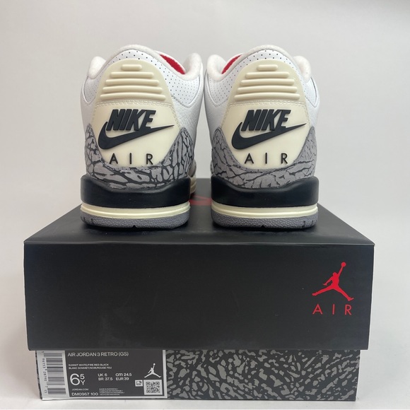 Nike Air Jordan 3 Retro GS Reimagined “White Cement” 2023 - Picture 4 of 4